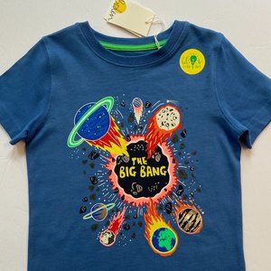 NWT Mini Boden RARE Big Bang Glow in the Dark T-Shirt
